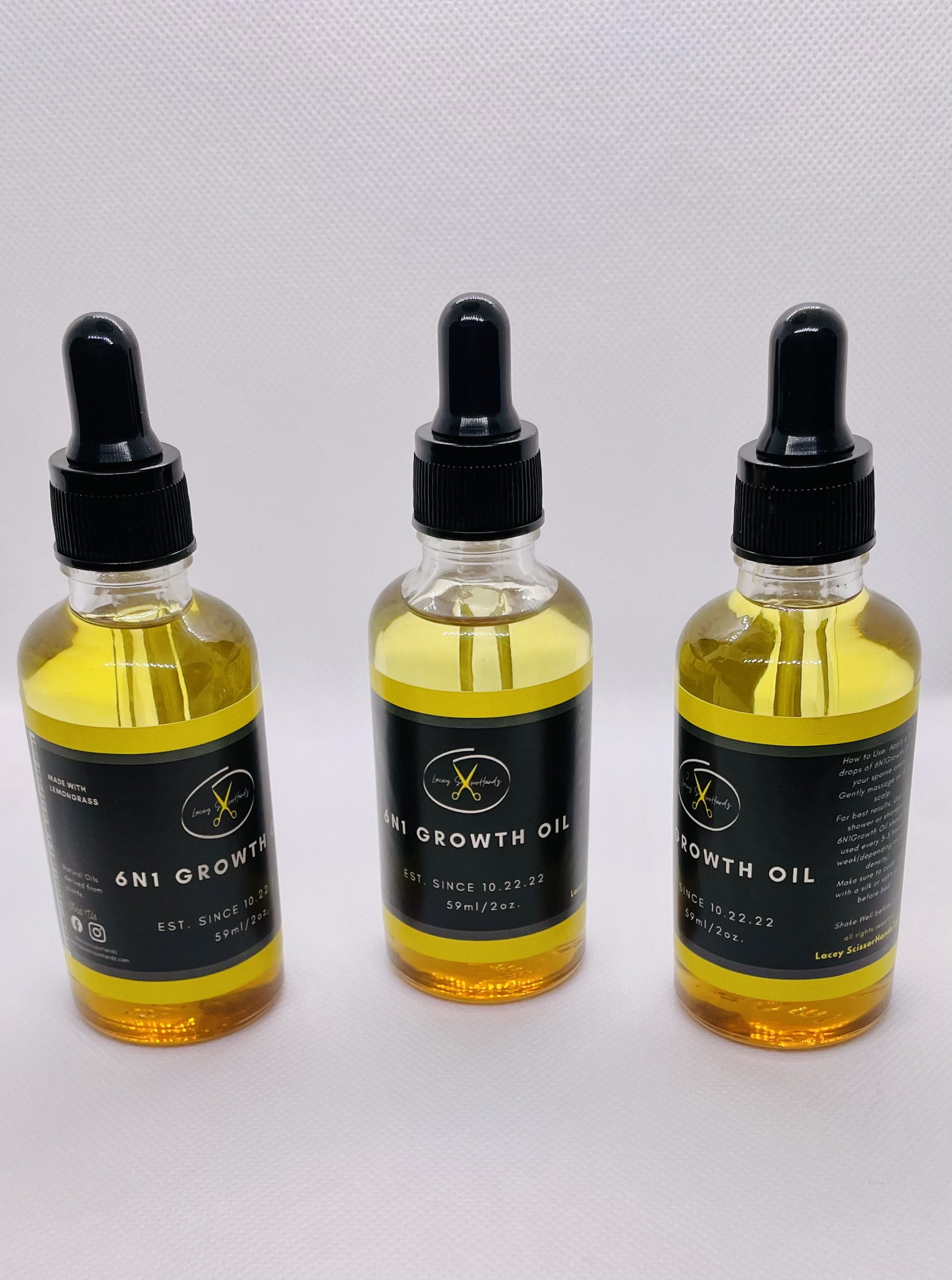 6N1 Growth Oil - Lacey ScissorHandz Hair Growth